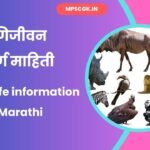 Animal life information in Marathi